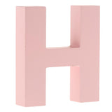 Maxbell  Pink Wooden Floating Letters Door Numbers Alphabet Letter Address Spells H