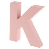Maxbell  Pink Wooden Floating Letters Door Numbers Alphabet Letter Address Spells K