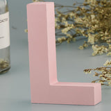 Maxbell  Pink Wooden Floating Letters Door Numbers Alphabet Letter Address Spells L