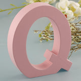 Max Pink Wooden Floating Letters Door Numbers Alphabet Letter Address Spells Q