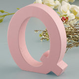 Max Pink Wooden Floating Letters Door Numbers Alphabet Letter Address Spells Q