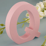 Max Pink Wooden Floating Letters Door Numbers Alphabet Letter Address Spells Q