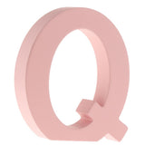 Max Pink Wooden Floating Letters Door Numbers Alphabet Letter Address Spells Q