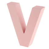 Max Pink Wooden Floating Letters Door Numbers Alphabet Letter Address Spells V