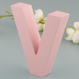 Max Pink Wooden Floating Letters Door Numbers Alphabet Letter Address Spells V
