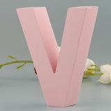 Max Pink Wooden Floating Letters Door Numbers Alphabet Letter Address Spells V