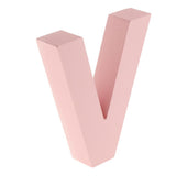 Max Pink Wooden Floating Letters Door Numbers Alphabet Letter Address Spells V