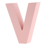 Max Pink Wooden Floating Letters Door Numbers Alphabet Letter Address Spells V