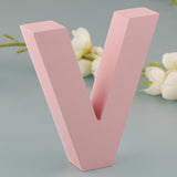 Max Pink Wooden Floating Letters Door Numbers Alphabet Letter Address Spells V