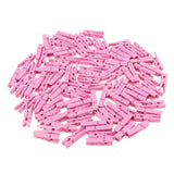 Max 100pcs Mini Wooden Clothes Photo Paper Peg Clothespin Craft Clips Rose Red