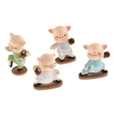 Max Micro Landscape Miniature Figurine Resin Pig Ornament Chinese Pig Year Gift