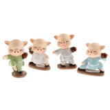 Max Micro Landscape Miniature Figurine Resin Pig Ornament Chinese Pig Year Gift