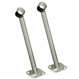 Max 2 Pieces Stainless Steel Bracket Clothes Rail Flange Base Holder  Φ32x300mm