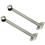 Max 2 Pieces Stainless Steel Bracket Clothes Rail Flange Base Holder  Φ32x300mm