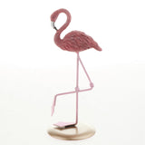 Resin Flamingo Figurine Garden Miniature Sculpture Stand Tabletop Ornament B
