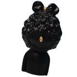 Max Modern Art Resin Curly Girl Sculpture Decorative Ornament Black - Aladdin Shoppers