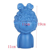 Max Modern Art Resin Curly Girl Sculpture Decorative Ornament Blue - Aladdin Shoppers