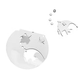Max 3d Fish Tank Wall Sticker Mirror Acrylic Wall Decal for Bedroom Silver Color - Aladdin Shoppers