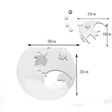 Max 3d Fish Tank Wall Sticker Mirror Acrylic Wall Decal for Bedroom Silver Color - Aladdin Shoppers