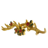 Max American  Clothes Hanger Resin Antlers Coat Rack Hook Plum antlers-Yellow-L