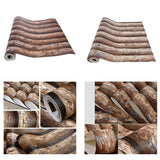 Max Retro Wood Grain Striped Tree Pattern Wallpaper Background Brown - Aladdin Shoppers