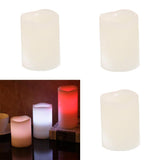 Electronic Oblique Edge LED Flameless Flickering Candle Tea Light Size-S