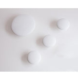 Max Dots Coat Hook Colorful Ash Wood Wall Mount Coat Wall Hanger Rack White M - Aladdin Shoppers