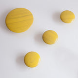 Max Dots Coat Hook Colorful Ash Wood Wall Mount Coat Wall Hanger Rack Yellow M - Aladdin Shoppers