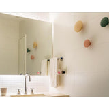 Max Dots Coat Hook Colorful Ash Wood Wall Mount Coat Wall Hanger Rack Yellow M - Aladdin Shoppers