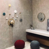 Max Dots Coat Hook Colorful Ash Wood Wall Mount Coat Wall Hanger Rack Gray S - Aladdin Shoppers