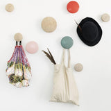 Max Dots Coat Hook Colorful Ash Wood Wall Mount Coat Wall Hanger Rack Orange M - Aladdin Shoppers