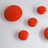 Max Dots Coat Hook Colorful Ash Wood Wall Mount Coat Wall Hanger Rack Orange M - Aladdin Shoppers