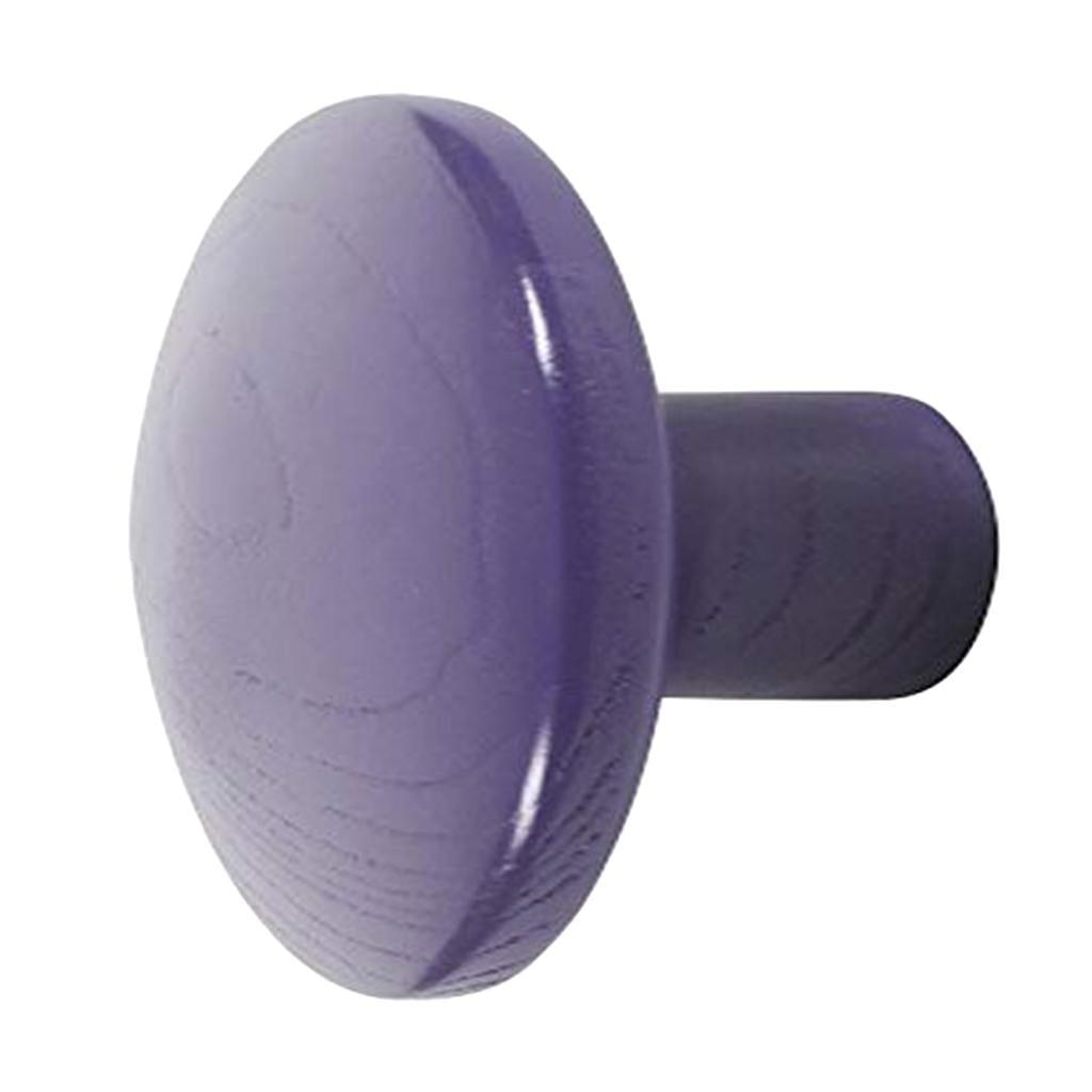 Max Dots Coat Hook Colorful Ash Wood Wall Mount Coat Wall Hanger Rack Purple S