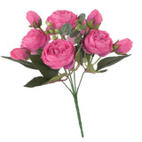 Max Artificial Silk Peony Bridal Bouquets for Wedding Home Decoration Rose Red - Aladdin Shoppers