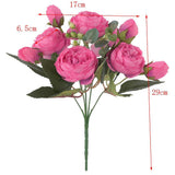 Max Artificial Silk Peony Bridal Bouquets for Wedding Home Decoration Rose Red - Aladdin Shoppers