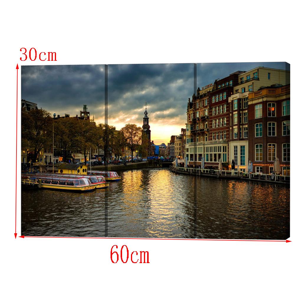 Maxbell  HD 3P Modern Abstract Landscape Canvas Art Wall Pictures for Homes Style 07