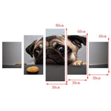 Max Modern 5 Panels Paintings on Canvas Wall Art Landscape Dog - Aladdin Shoppers