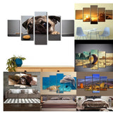 Max Modern 5 Panels Paintings on Canvas Wall Art Landscape Dog - Aladdin Shoppers