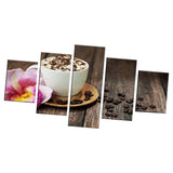 Max Modern 5 Panels Paintings on Canvas Wall Art Landscape Flower 2 - Aladdin Shoppers