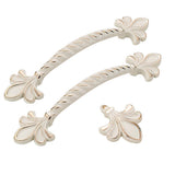 Max Ivory White Zinc Alloy Home Door Handle Cabinet Cupboard Dresser Handle 45mm
