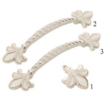Max Ivory White Zinc Alloy Home Door Handle Cabinet Cupboard Dresser Handle 45mm