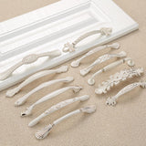 Max Ivory White Zinc Alloy Home Door Handle Cabinet Cupboard Dresser Handle 45mm