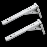 Max White Paint Foldable L Shape Wall Mount Shelf Bracket Hanging Holder Size 1 - Aladdin Shoppers