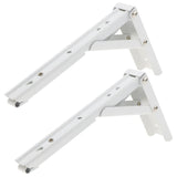 Max White Paint Foldable L Shape Wall Mount Shelf Bracket Hanging Holder Size 1 - Aladdin Shoppers