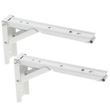 Max White Paint Foldable L Shape Wall Mount Shelf Bracket Hanging Holder Size 1 - Aladdin Shoppers