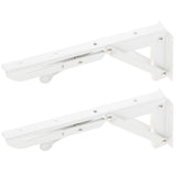 Max Folding Movable Triangle Shelf Bracket K Type Spring Steel Bracket  10inch
