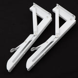 Max Folding Movable Triangle Shelf Bracket K Type Spring Steel Bracket  10inch