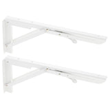 Max Folding Movable Triangle Shelf Bracket K Type Spring Steel Bracket  14inch