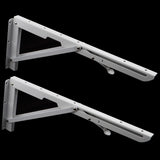 Max Folding Movable Triangle Shelf Bracket K Type Spring Steel Bracket  16inch