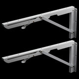 Max Folding Movable Triangle Shelf Bracket K Type Spring Steel Bracket  16inch